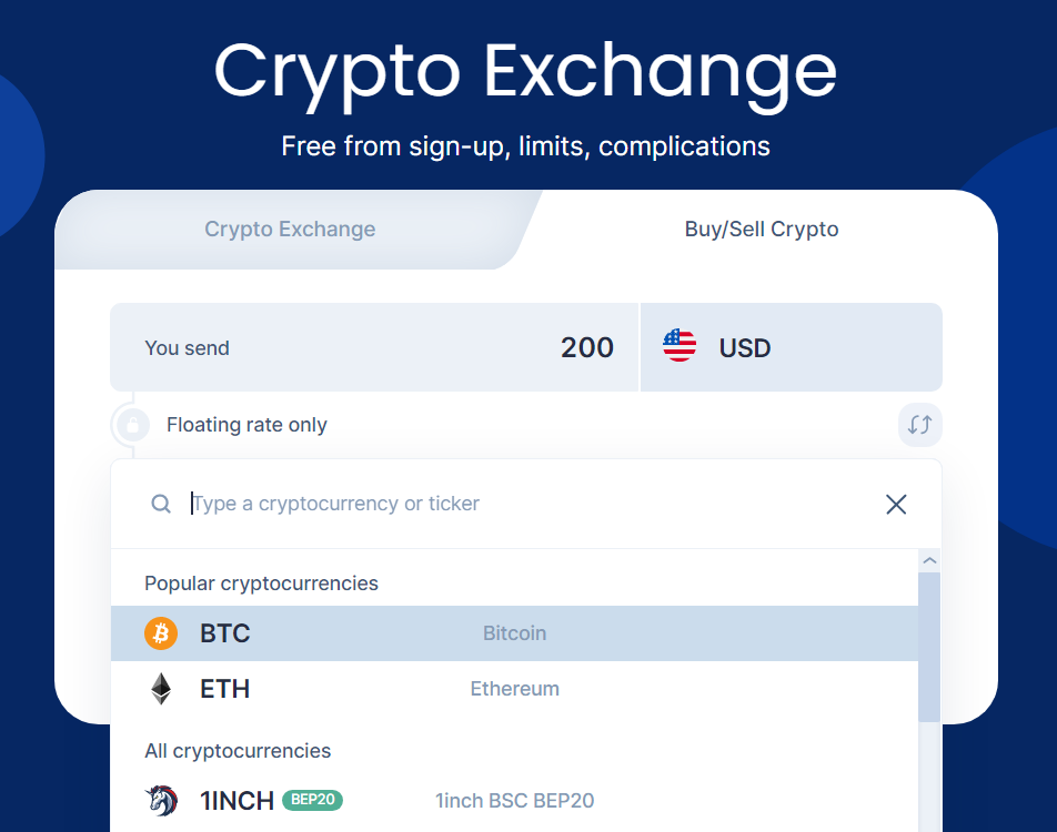 How To Buy Crypto With Fiat On SimpleSwap content image